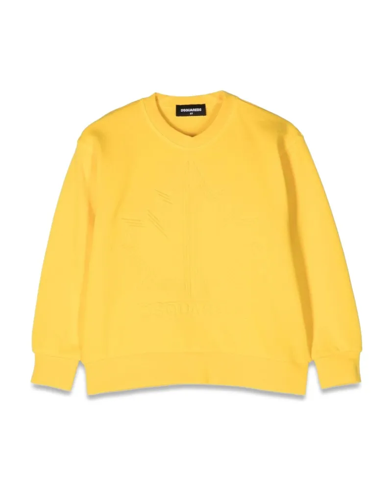 Dsquared2 Slouchy Fit Crewneck Sweatshirt Yellow