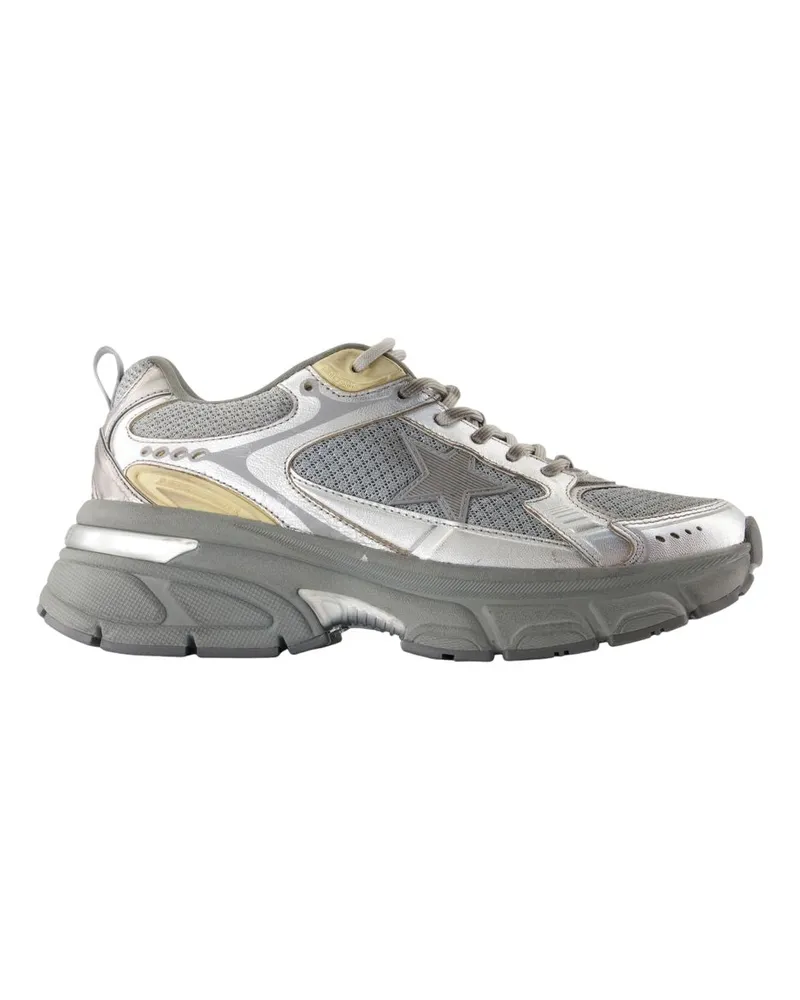 Golden Goose Lightstar Sneakers  Deluxe Marke Leder Silber Silver