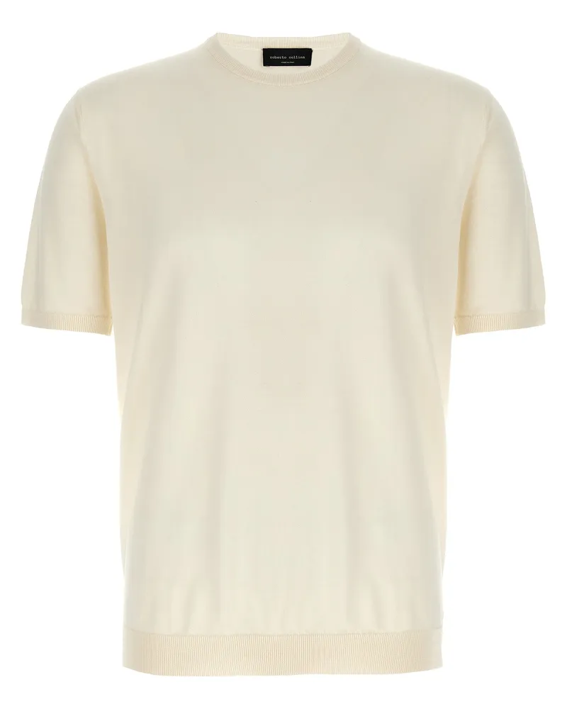 Roberto Collina gestrickt T -Shirt Beige