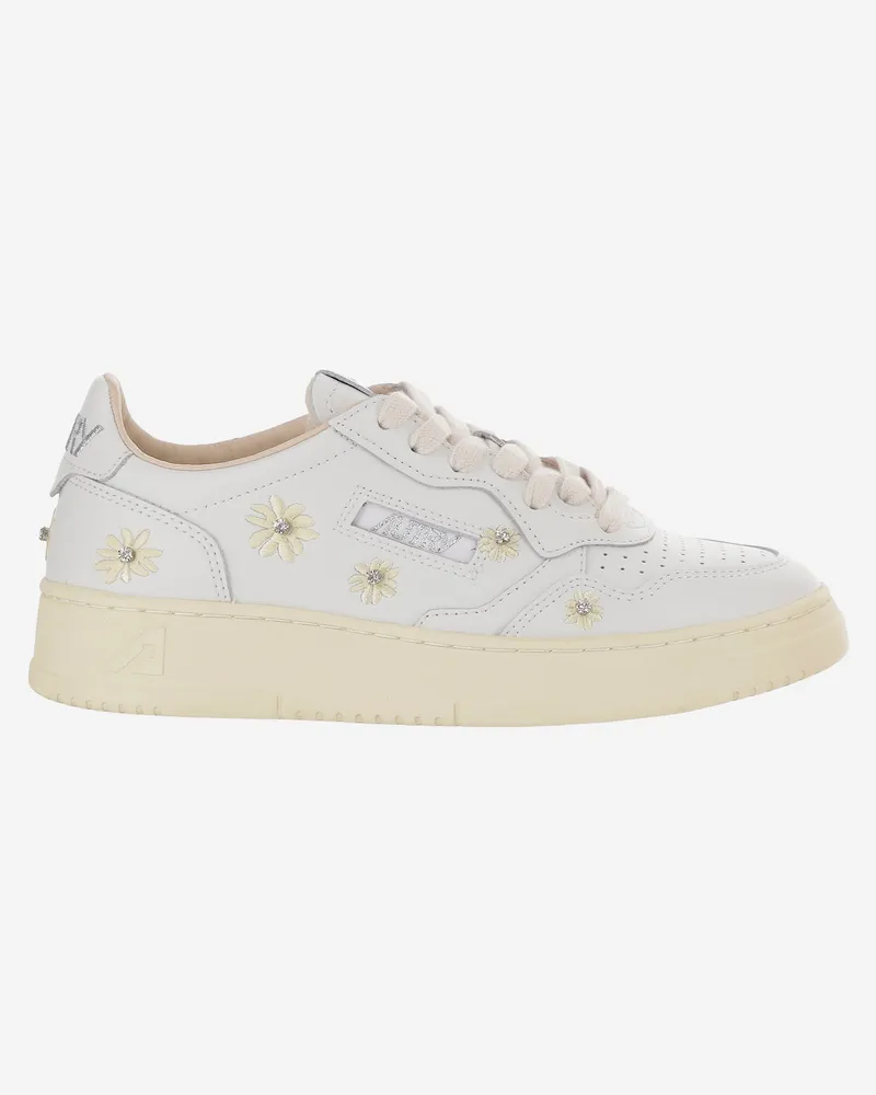 AUTRY Medalist niedrige Ledersneaker White
