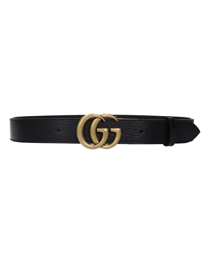 Gucci Marmont Gürtel Herren Leder Schwarz/Braun -