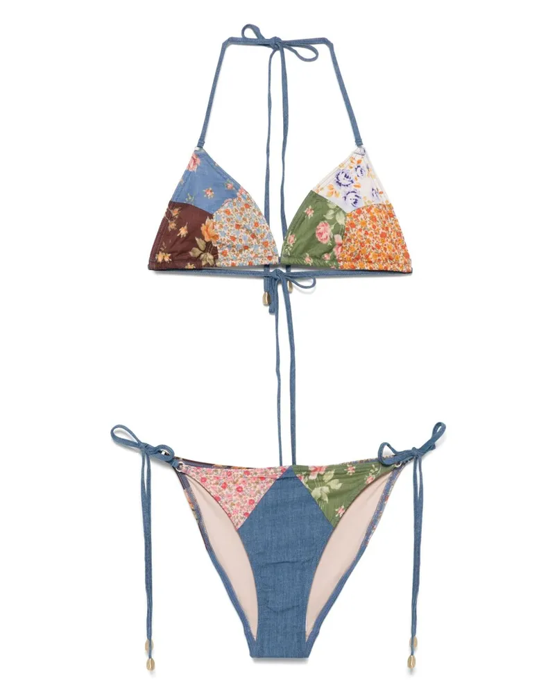 Zimmermann Lucky Printed Bikini Set Multicolour