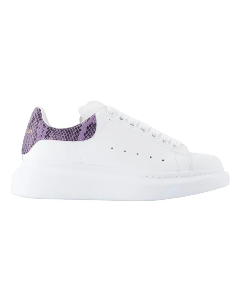 Alexander McQueen Übergroße Turnschuhe  Leder Weiß White