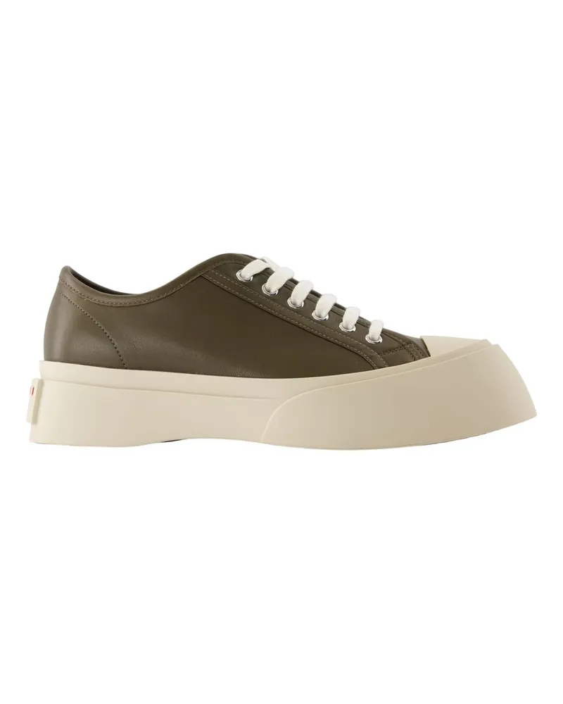 Marni Turnschuhe  Ledergrün Green