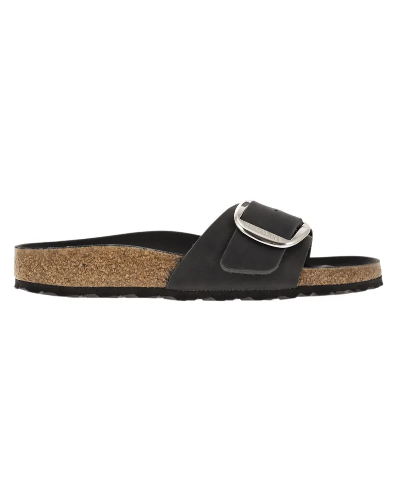 Birkenstock Madrid Flache Sandale mit großer Schnalle Black