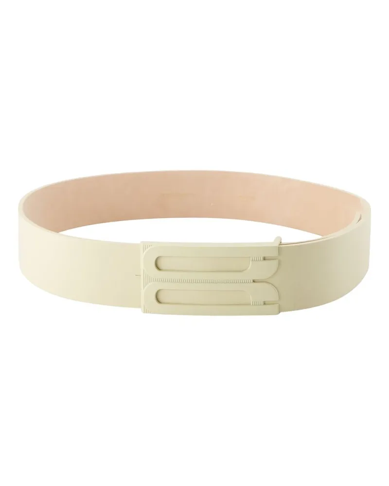 Victoria Beckham Tonal Jumbo Belt  Leder Weiß White