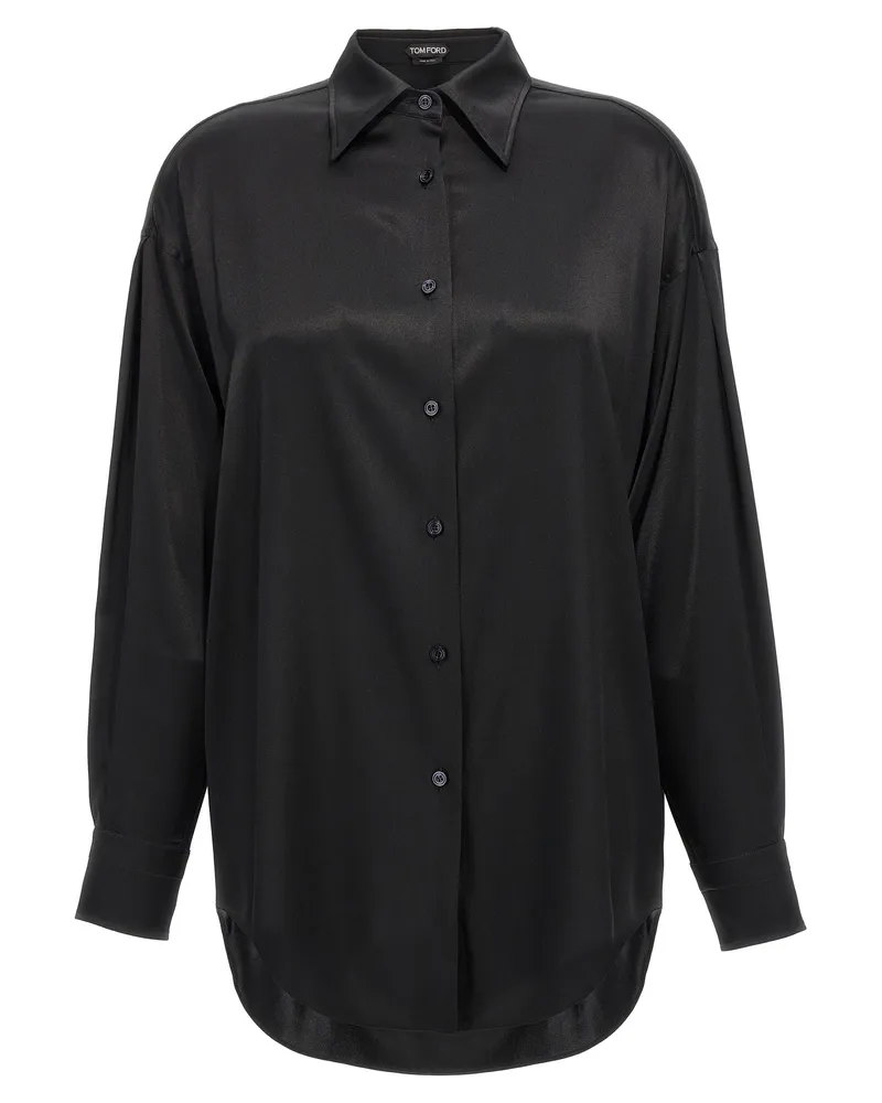 Tom Ford Seidenhemd Black