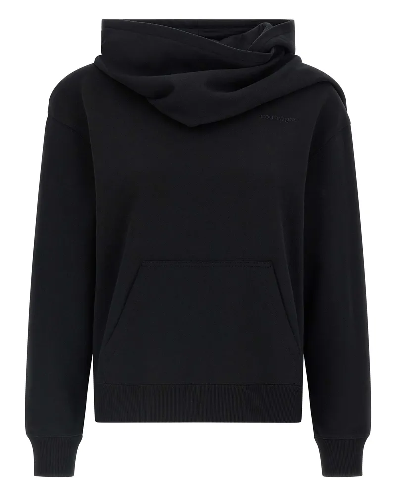 Courrèges Courreves Hoodie und Schal Black