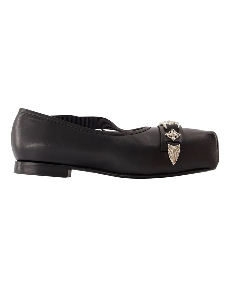Toga AJ1343 Ballerinas  Leder schwarz Black