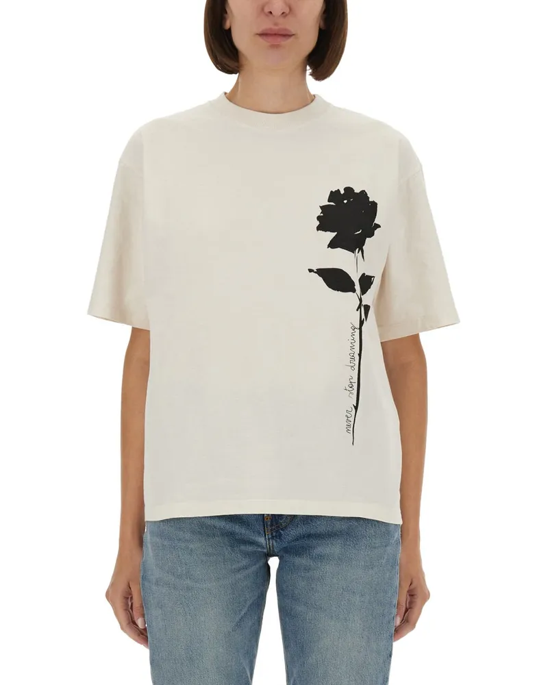 Golden Goose Reise" T -Shirt mit Druck White