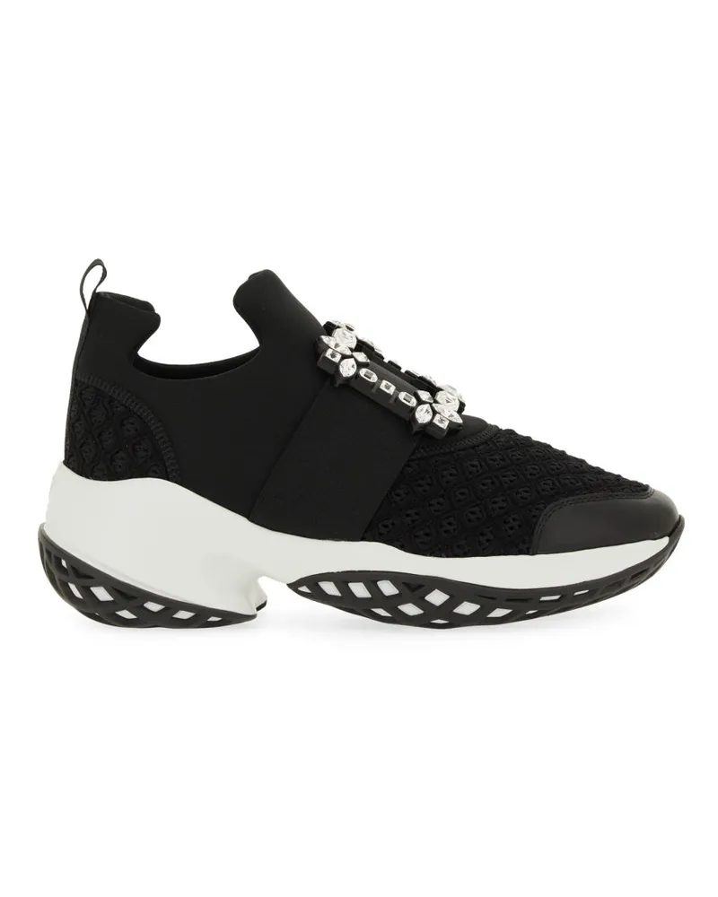 Roger Vivier viv 'run" Stoff Sneaker Black