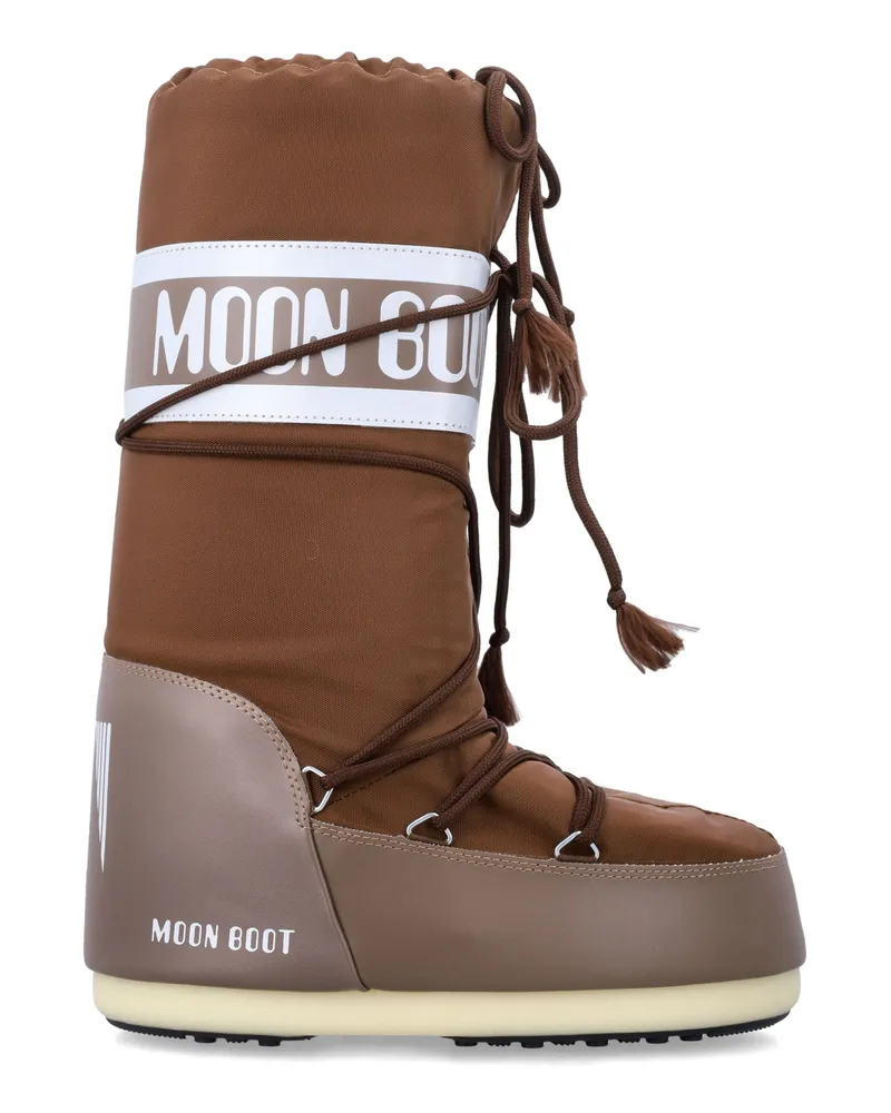 Moon Boot Flache -Schuhe Shitake