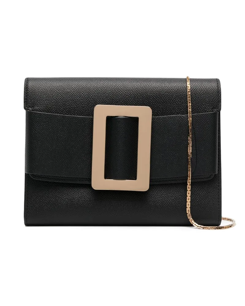 BOYY Buckle Travel Case Epsom Lederhandtasche Schwarz