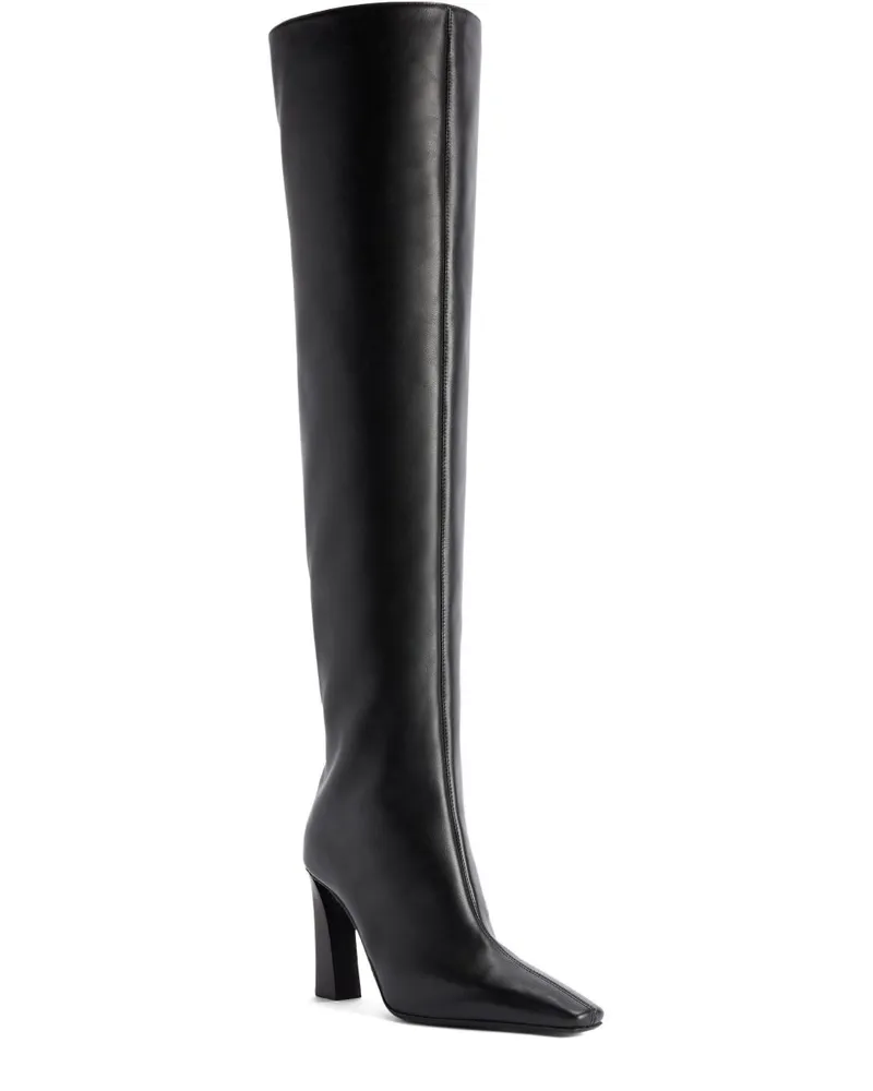 Giuseppe Zanotti Janiee Leder-Absatzstiefel Black