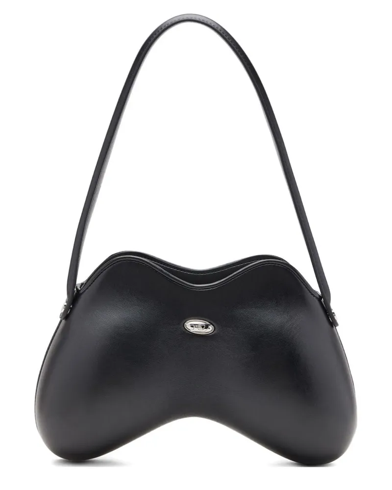 Diesel Doppel -D -Umhängetasche Black