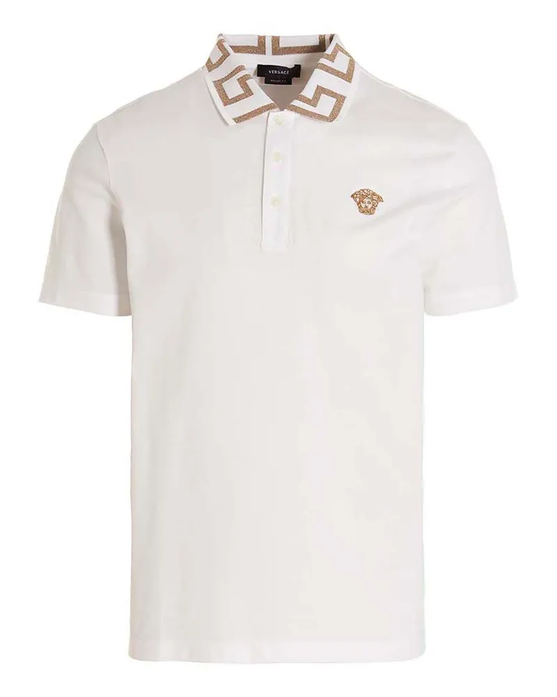 Versace Greca' Polo -Shirt White