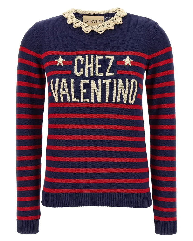 Valentino Garavani Valentino Garavani 'Chez Valentino' Trikot Blue