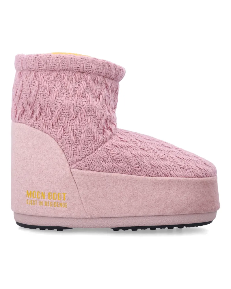 Moon Boot Flache Schuhe Rosa Pink