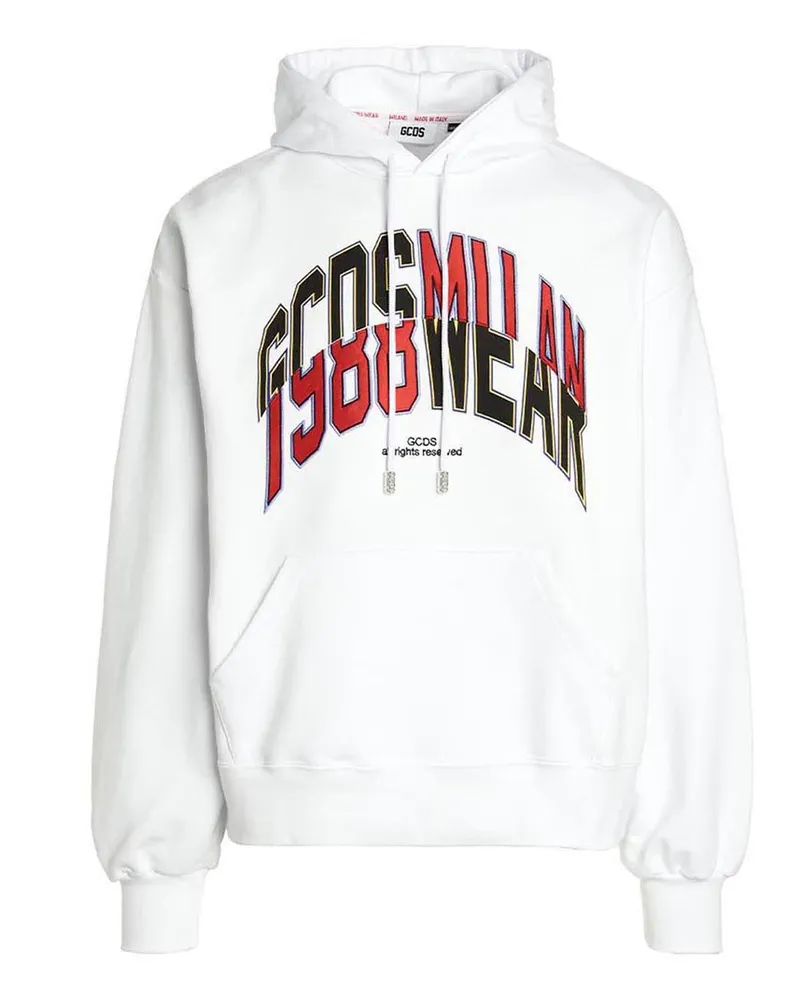 GCDS College' Hoodie White