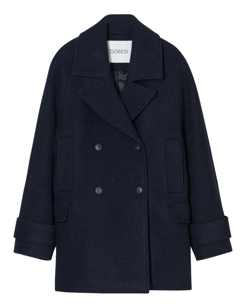 Closed Geschlossene Caban-Jacke aus Wolle Blue