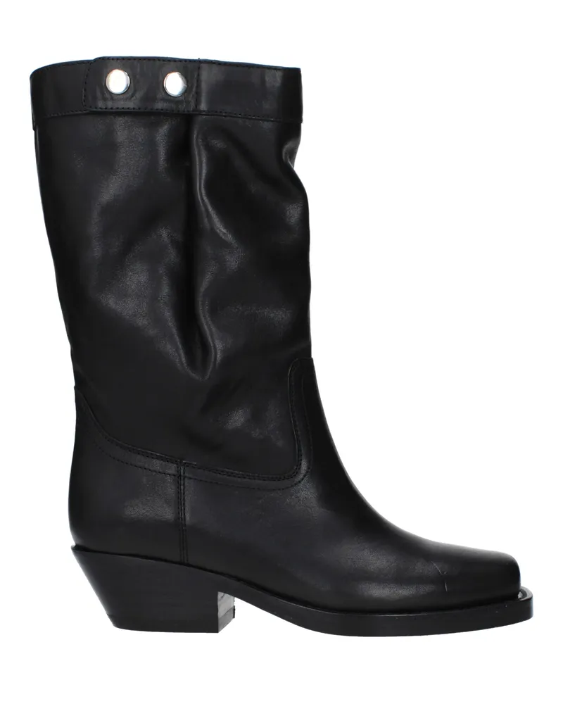 Isabel Marant Biker Boots Frauen Leder schwarz -