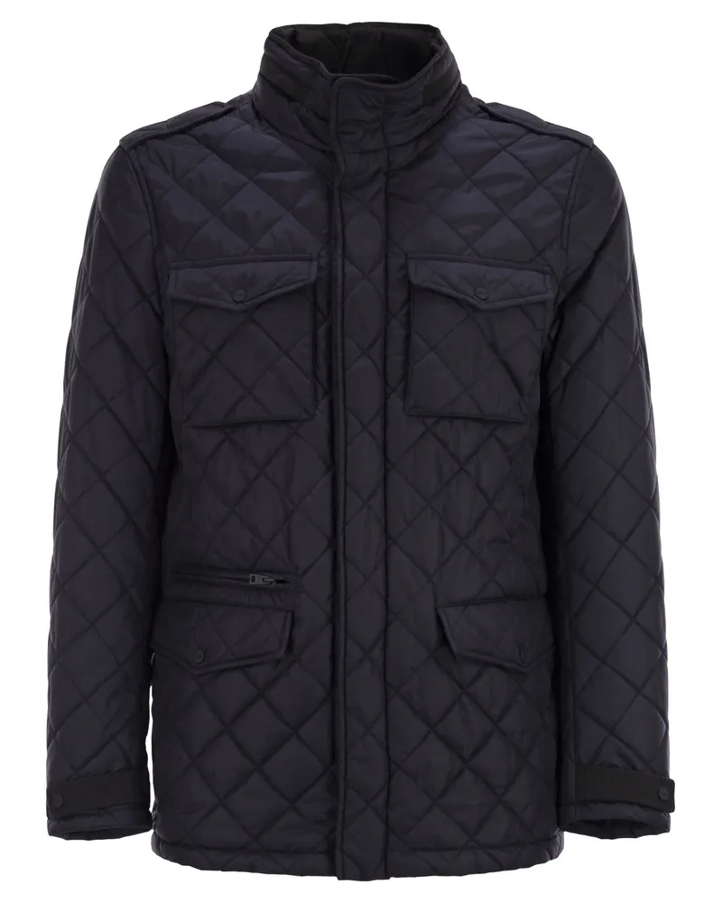 Herno Feldjacke mit Rautensteppung Blue