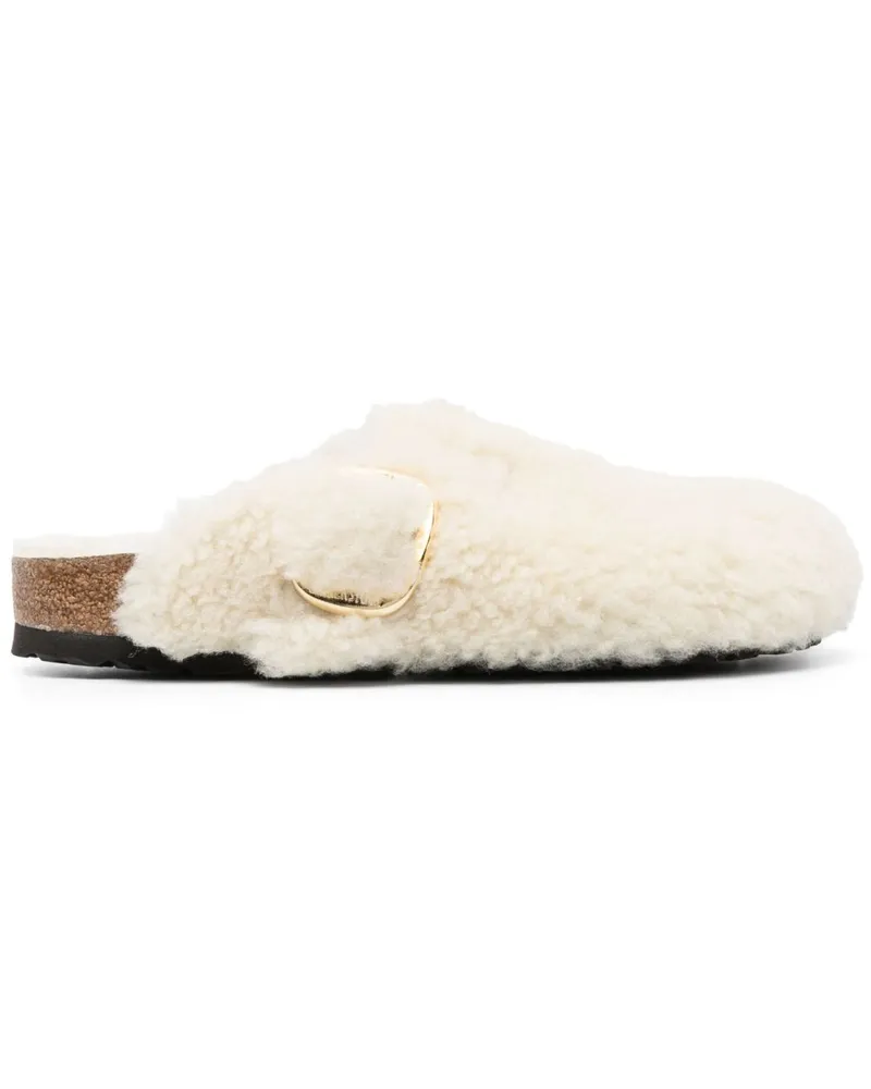Birkenstock Boston Shearling Hausschuhe White