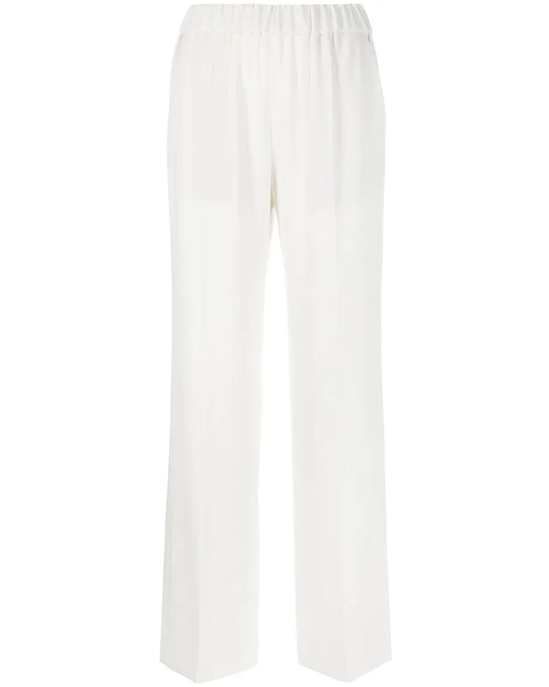 Alberto Biani Cady Elasticated Hosen White