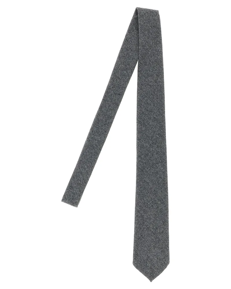 BARBA Wollkrawatte Gray