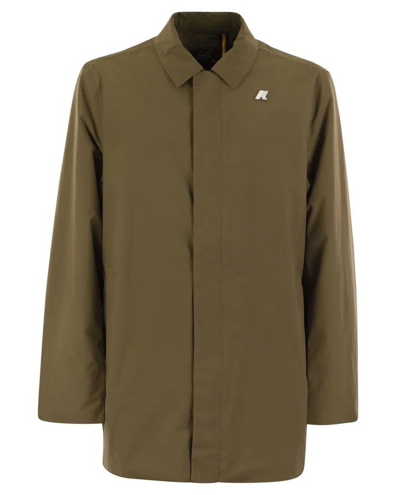 K-Way Benny Ottoman wasserdichte Jacke Brown