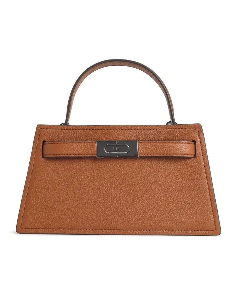Tory Burch Minitasche „Petite Lee Radziwill“ in braunem Lear Brown