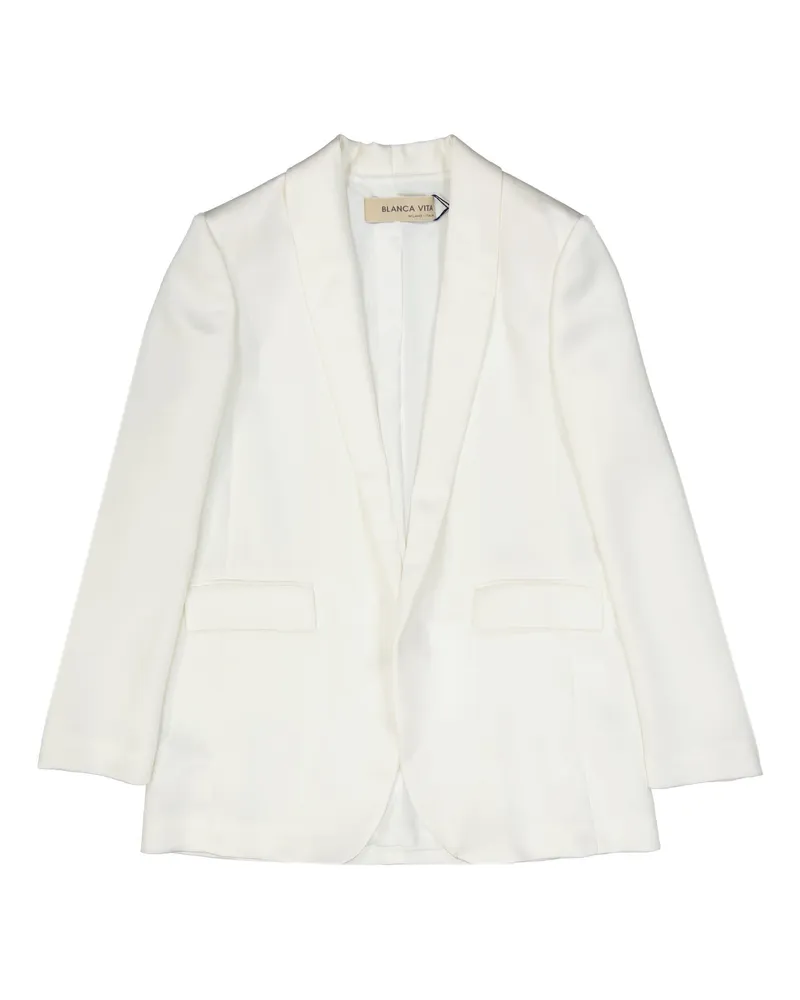 Blanca Blanca Vita Satin Effect Jacke Weiß