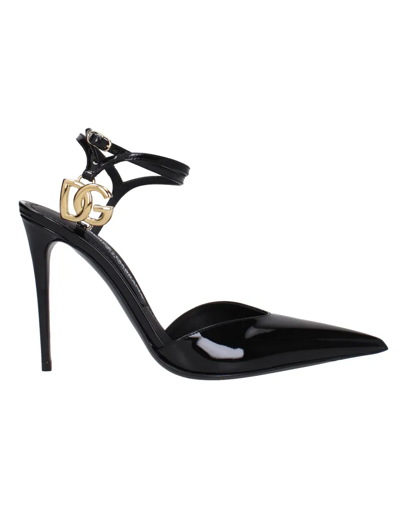 Dolce & Gabbana Dolce&Gabbana Damens Sandalen Lack Schwarz -