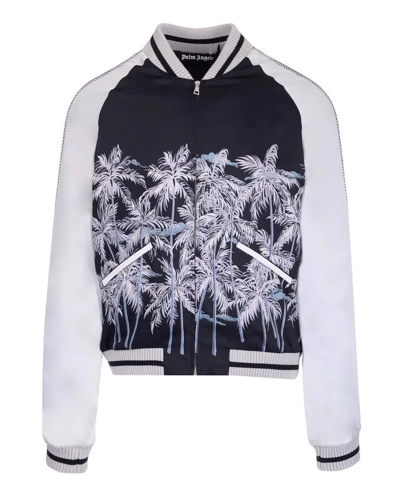 Palm Angels Casual Printed Bomber Schwarz