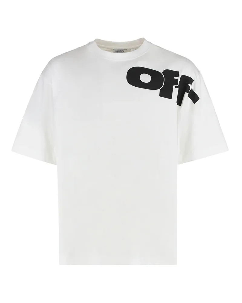 OFF-WHITE Off White Skate-T-Shirt mit gemeinsamem Logo White