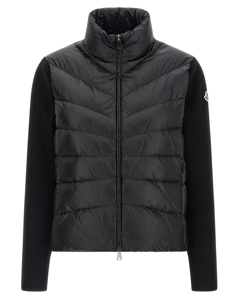 Moncler TRICOT SELEVE DOWN Jacke Black