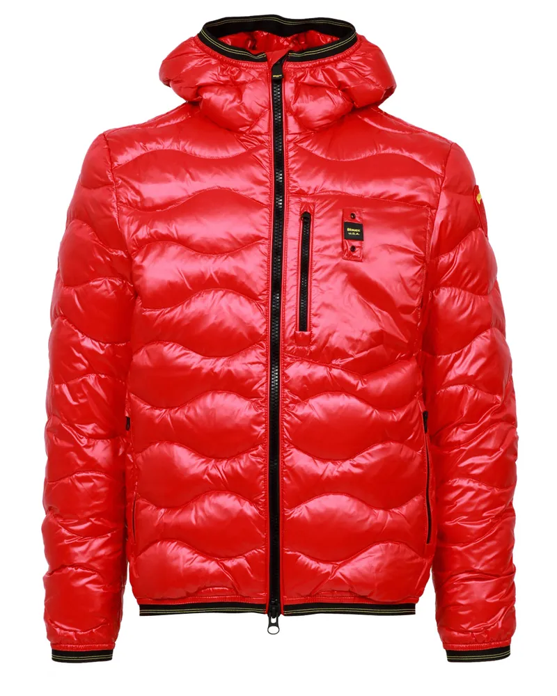 Blauer Mäntel rot Red