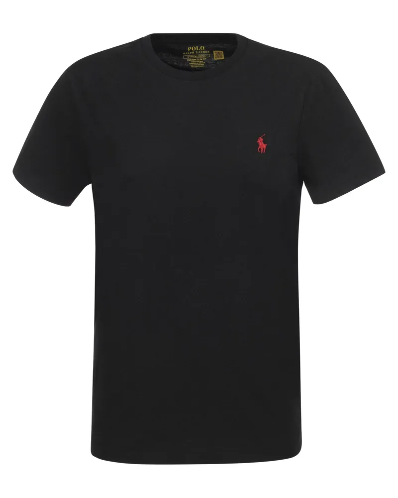 Ralph Lauren Custom Slim Fit Jersey T -Shirt Schwarz