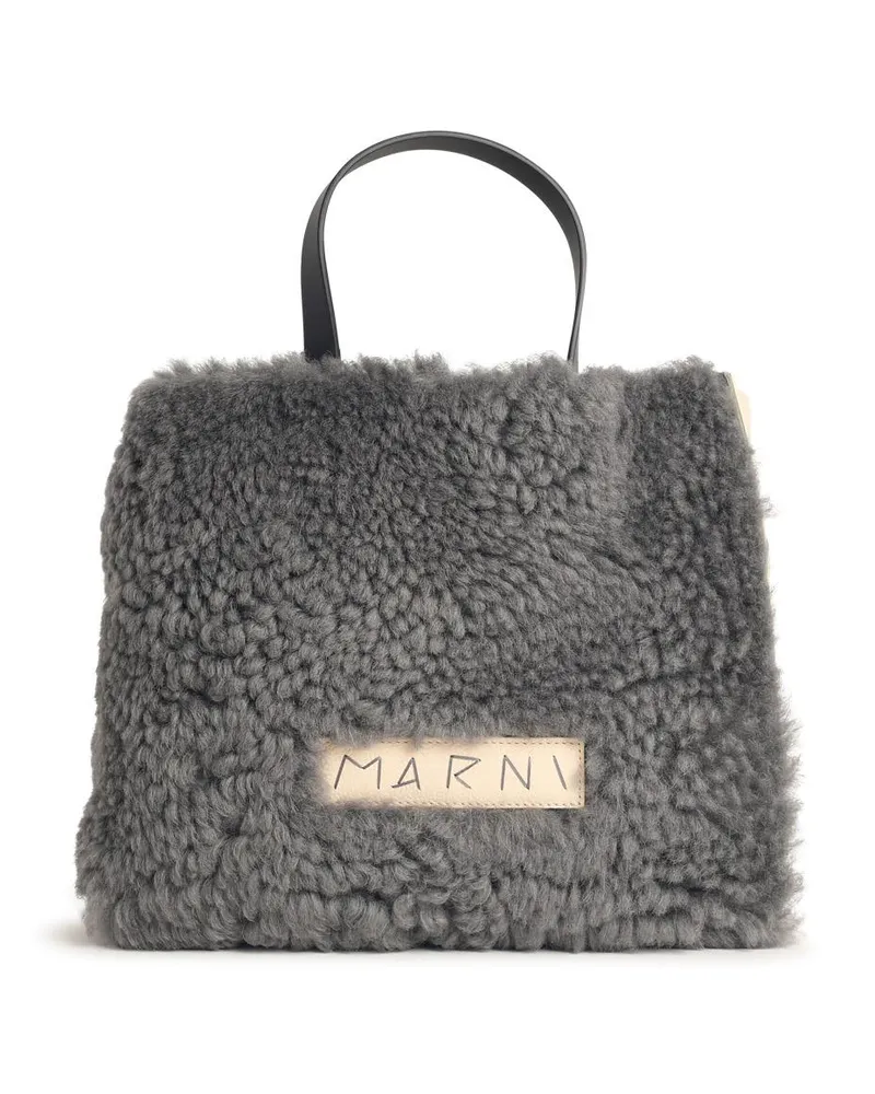 Marni Museo' Zwei -Ton -Lear -Mischtasche Light
