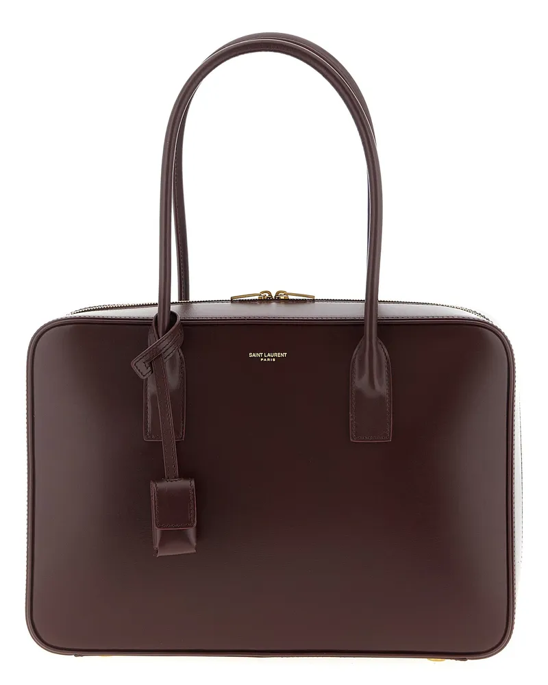 Saint Laurent Sac De Jour In Box“ Umhängetasche Bordeaux