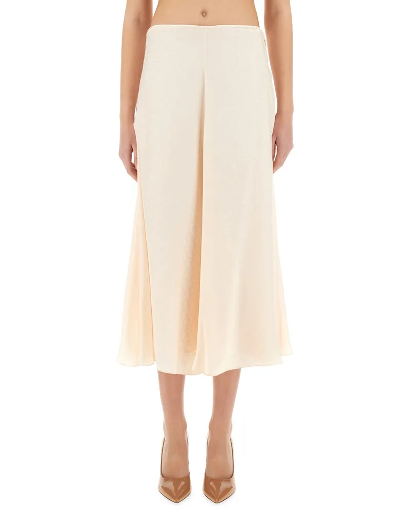 Fendi ff Seidenrock Pink