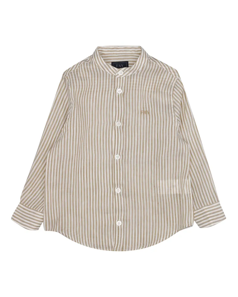 Fay Shirts Avorio+beige