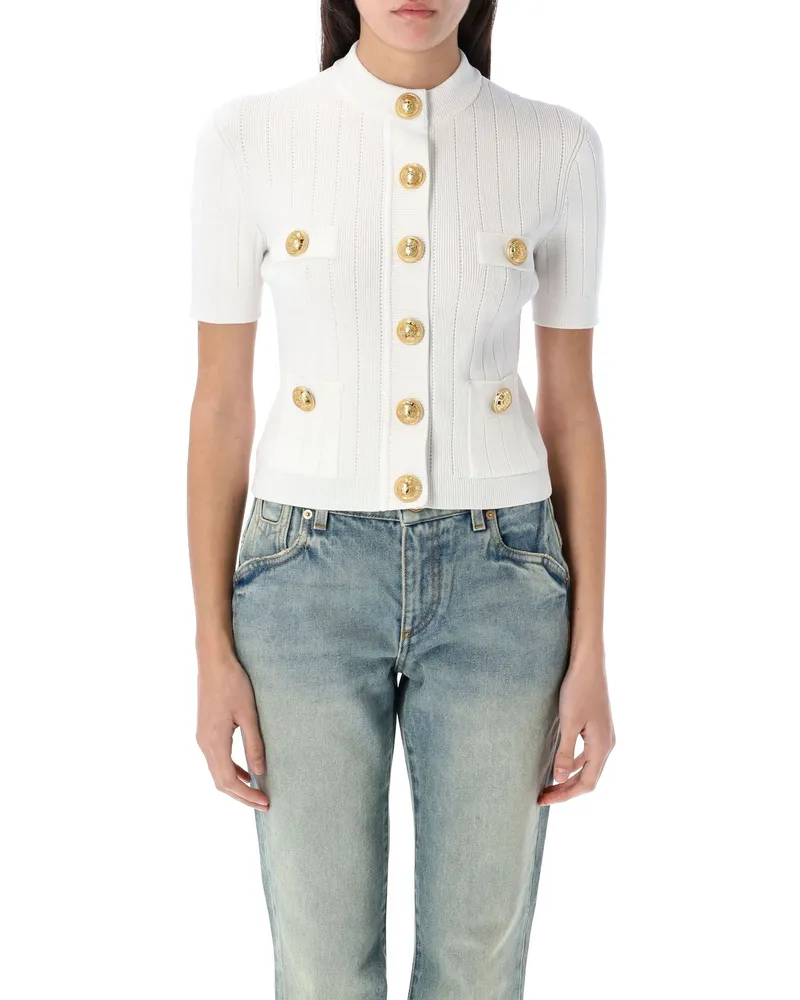 Balmain Pullover weiß White