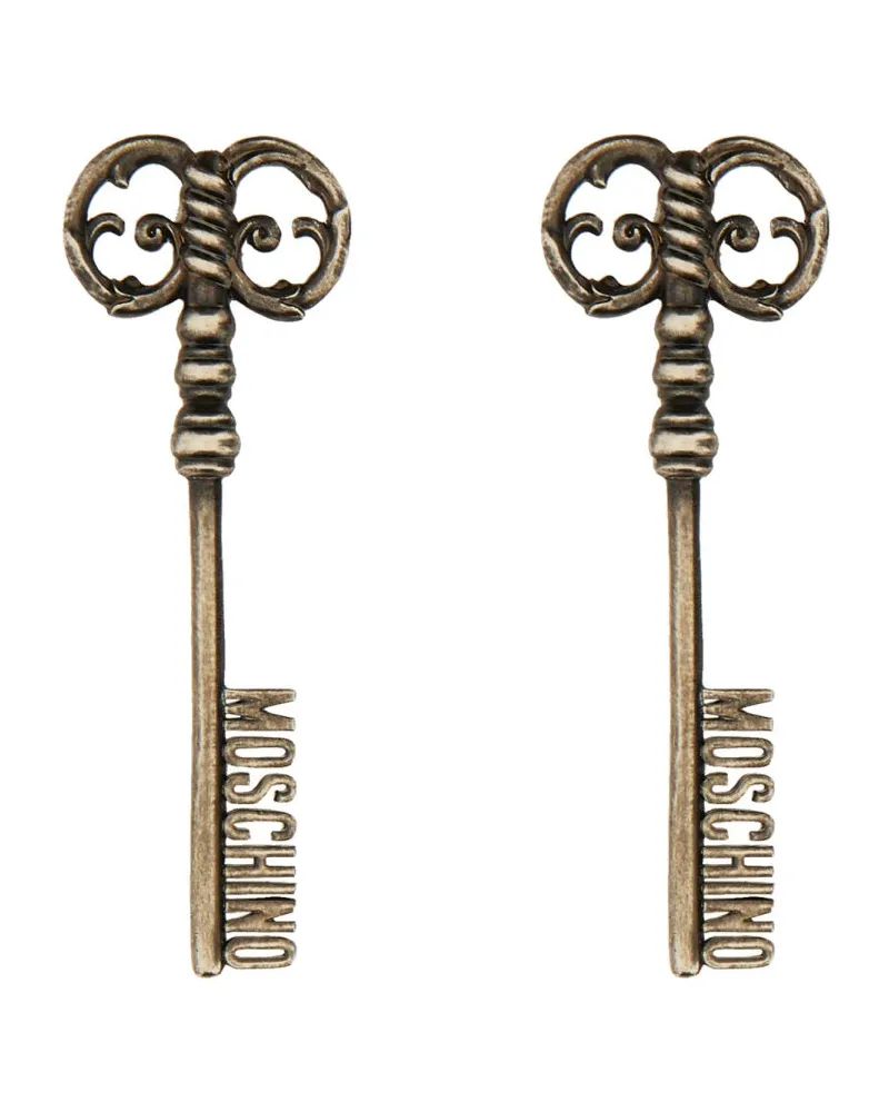 Moschino Logo -Ohrringe Silver