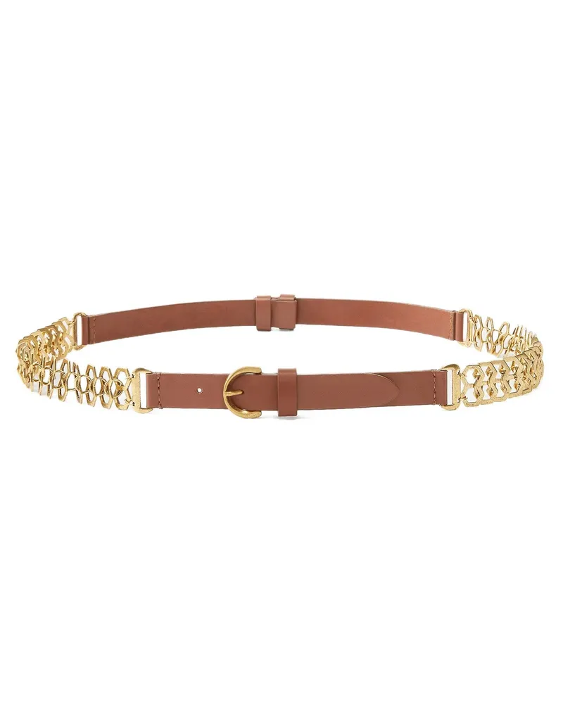 Pinko Ketteneinsatzgürtel Brown