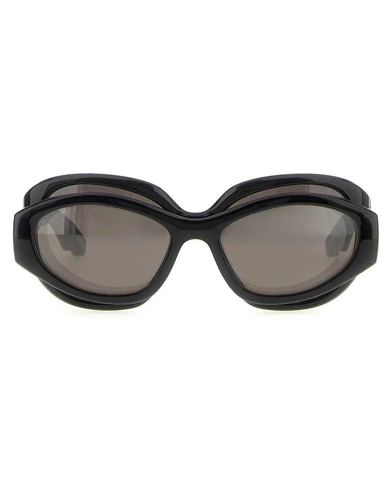 Balenciaga Superbusy Round“ Sonnenbrille Black