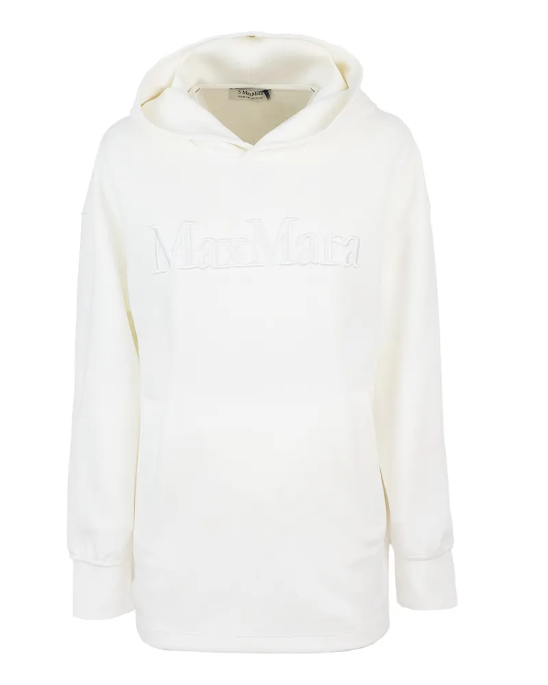 Max Mara Felpa Visiera Bianca White