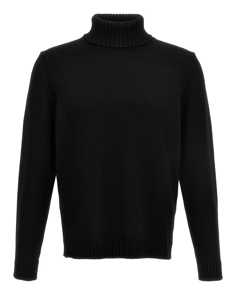 Zanone Turtle Neck -Pullover Black