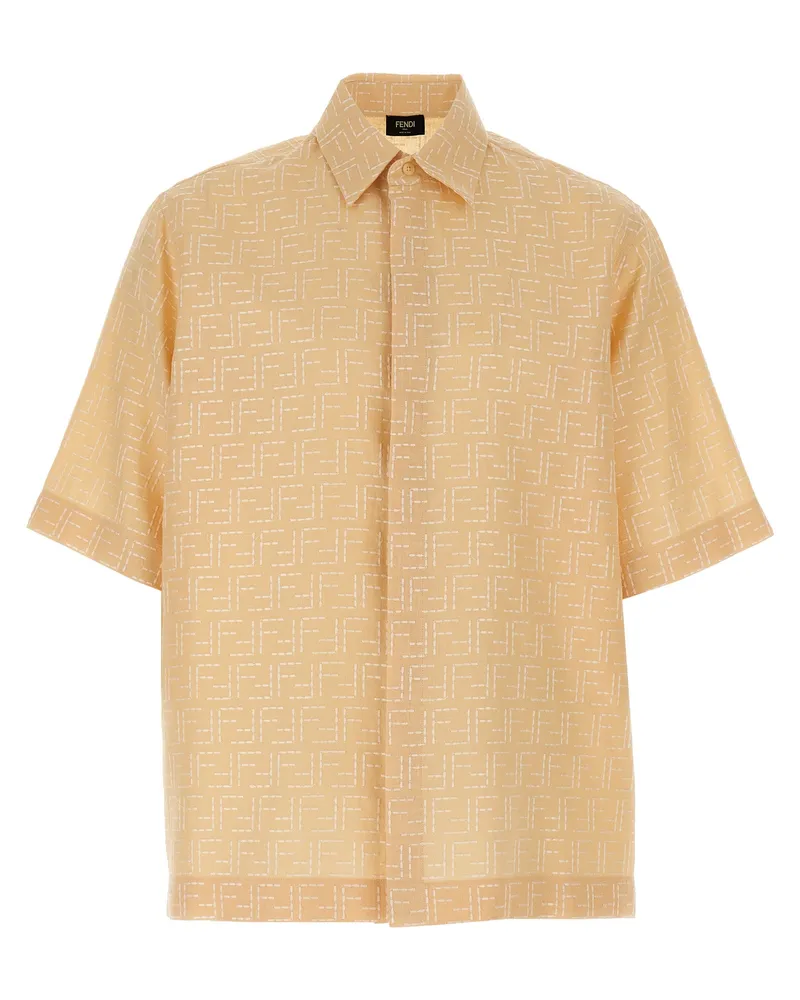 Fendi ff Jacquard Shirt Beige