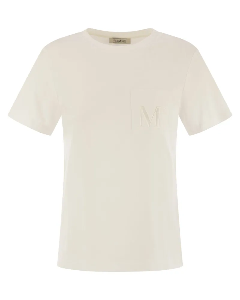 Max Mara Madera Baumwoll -T -Shirt White